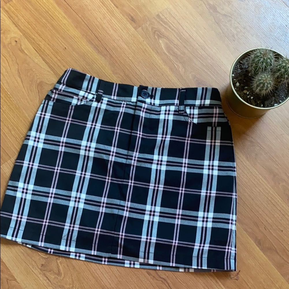 Plaid Mini Skirt
